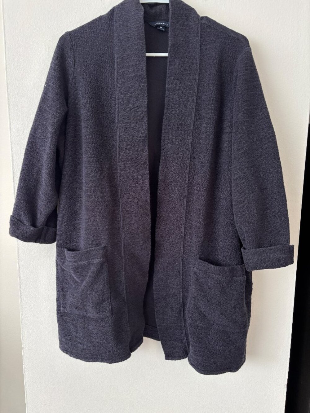 Land's End Navy Cardigan - Size 1X